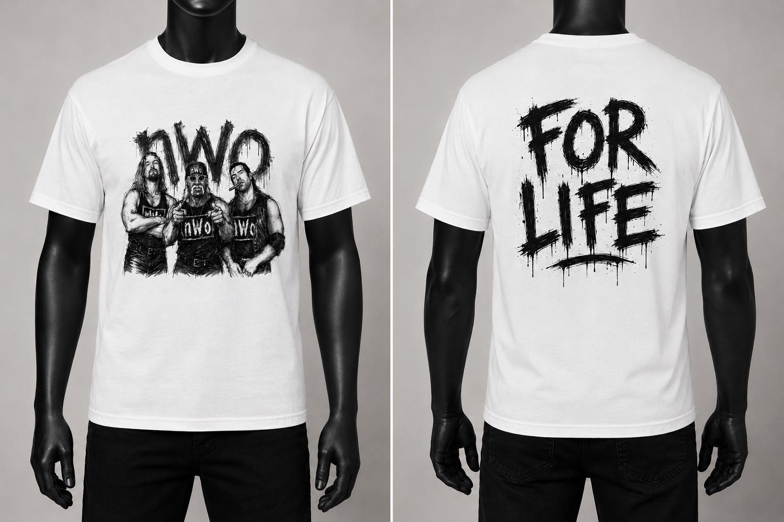 NWO 4 Life Wrestling T-Shirt