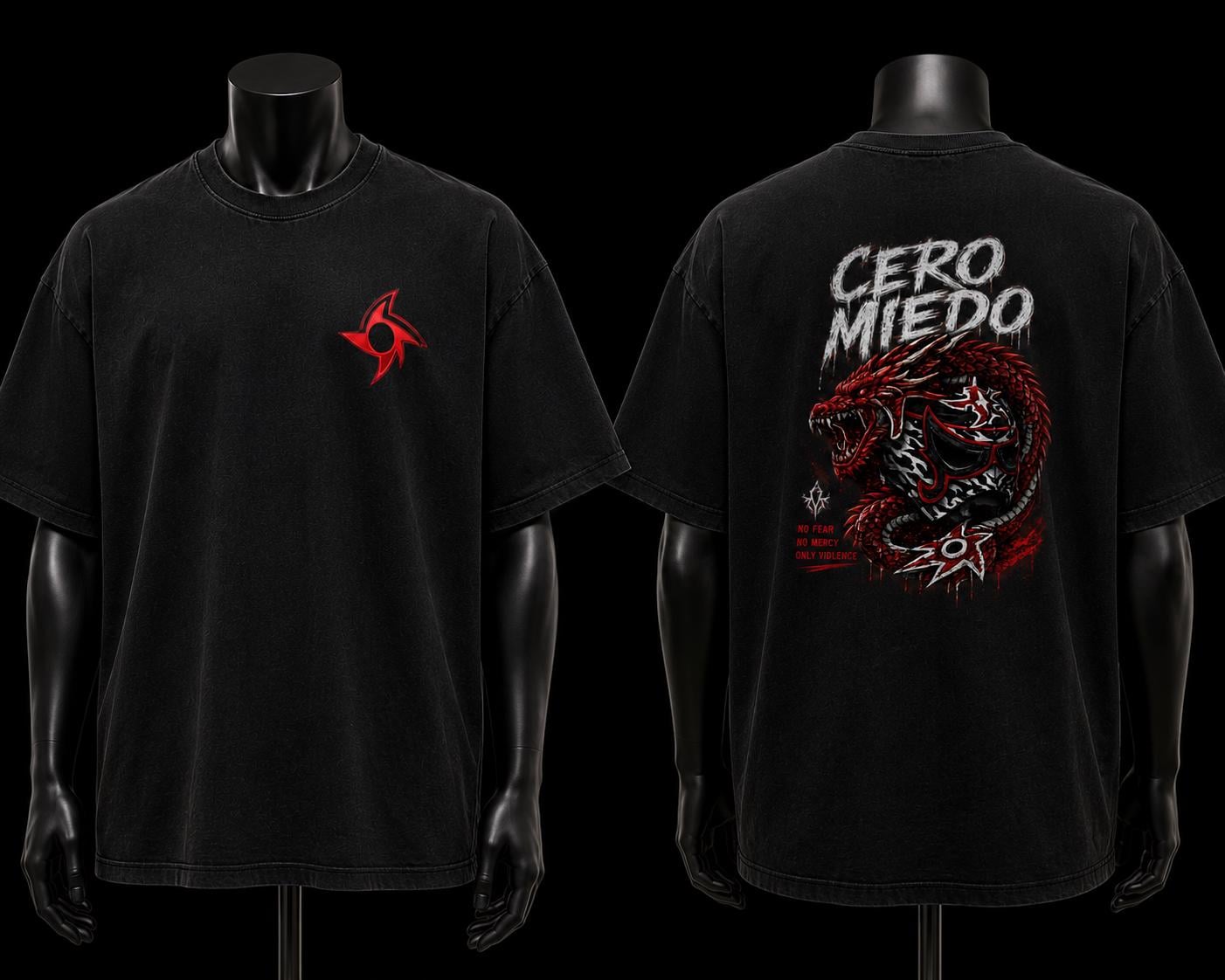 Cero Miedo Dragon Graphic Tee