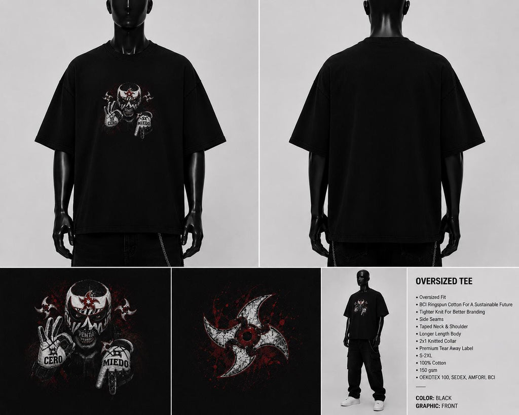 Cero Miedo Lucha Libre Graphic Tee