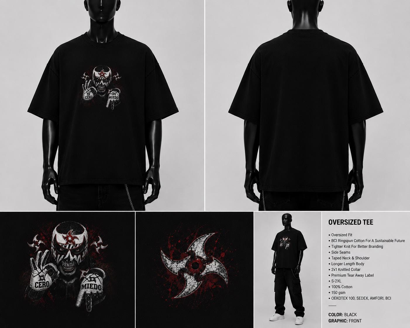 Cero Miedo Lucha Libre Graphic Tee
