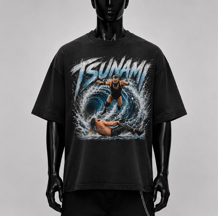 Tsunami Oversized Wrestling Tee