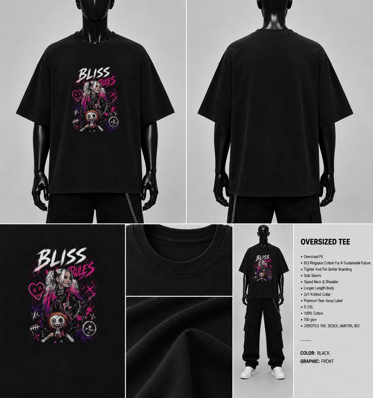 Bliss Rules Wrestling T-Shirt