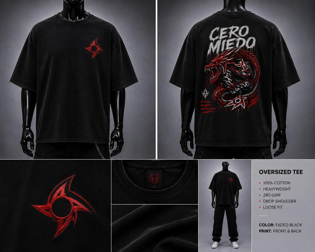 Cero Miedo Dragon Graphic Tee