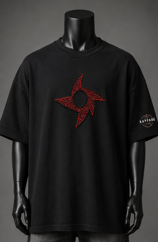 T-shirt oversize en strass Penta Dragon Cero Miedo