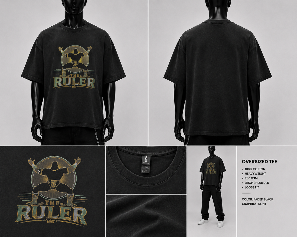 Oba Femi The Ruler Oversized Wrestling Tee