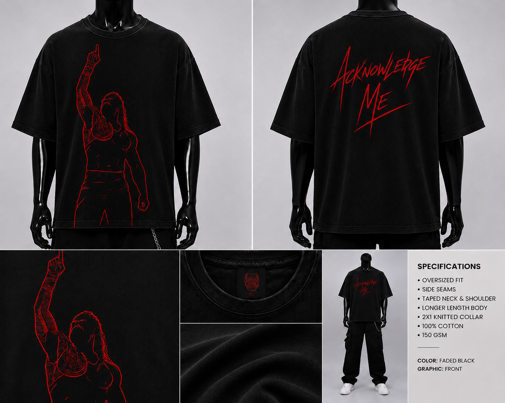 Acknowledge Me Wrestling T-Shirt