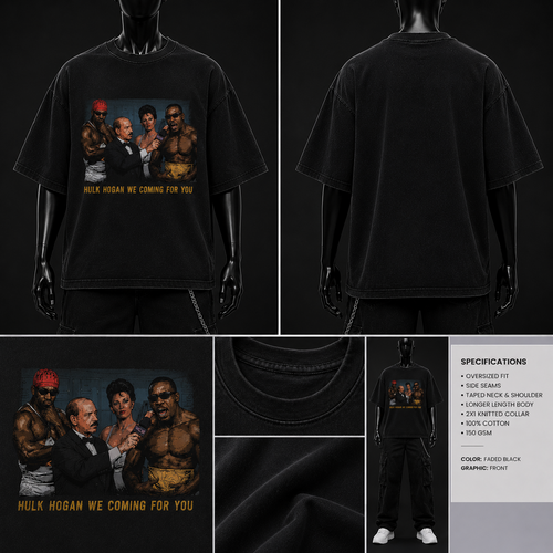 T-shirt vintage surdimensionné Harlem WCW Booker We coming for you