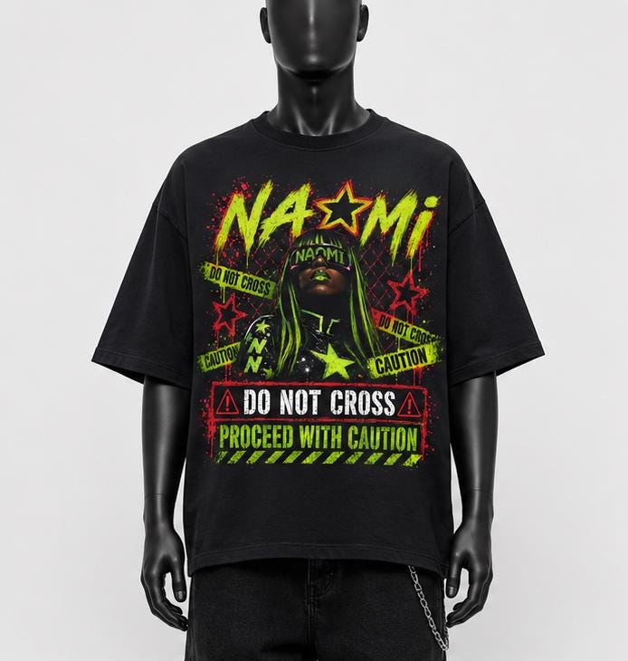 Naomi Oversized Wrestling Tee
