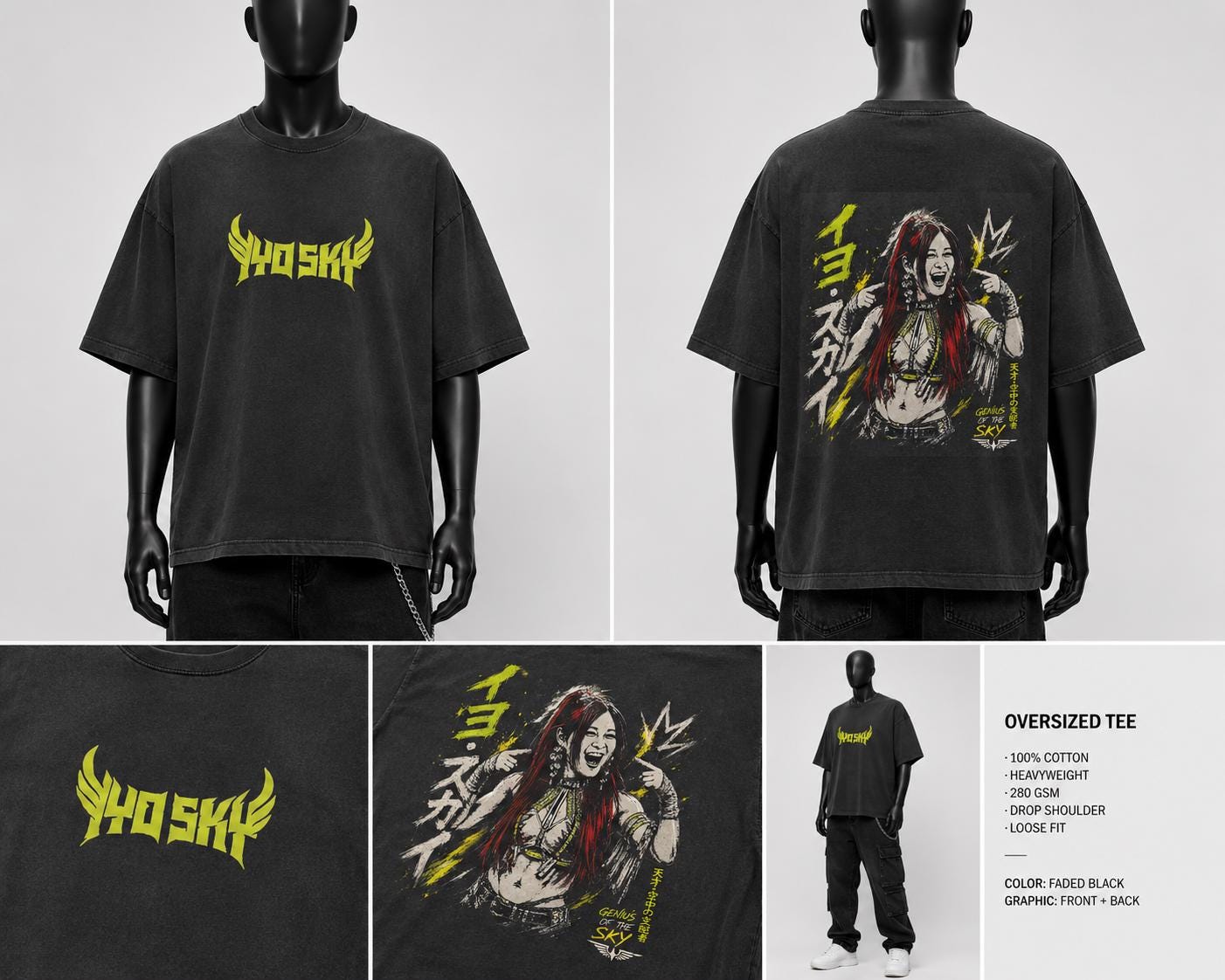 IYO SKY Oversized Wrestling Tee