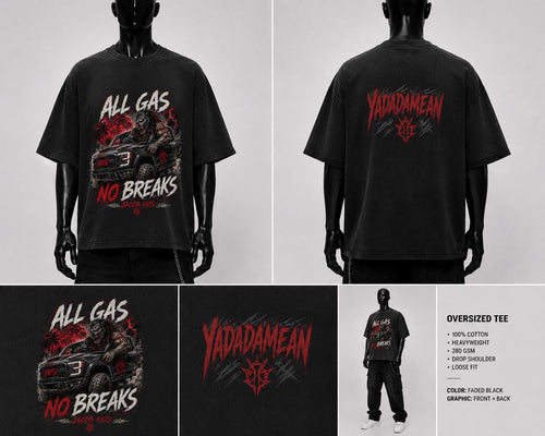 All Gas No Brakes Fatu Wrestling T-Shirt