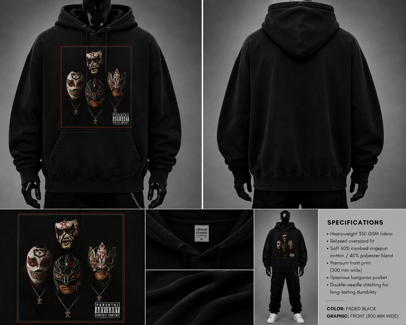 Lucha Row Hoodie