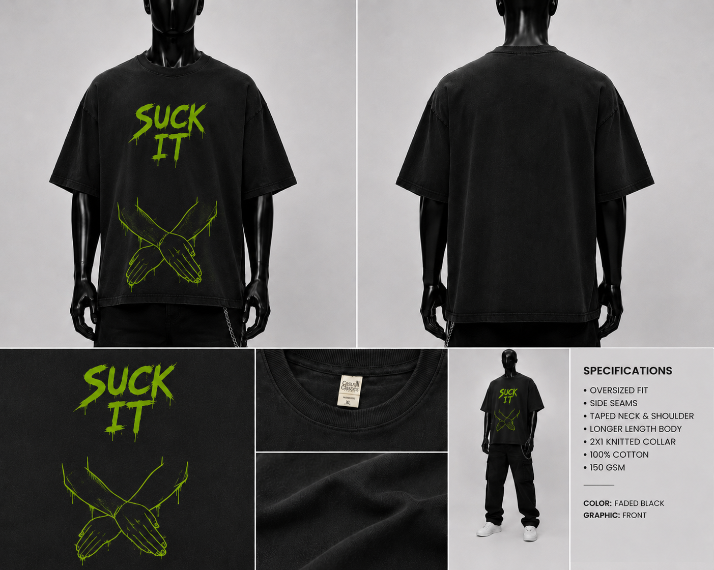 T-shirt de catch "Suck It" de l'Attitude Era